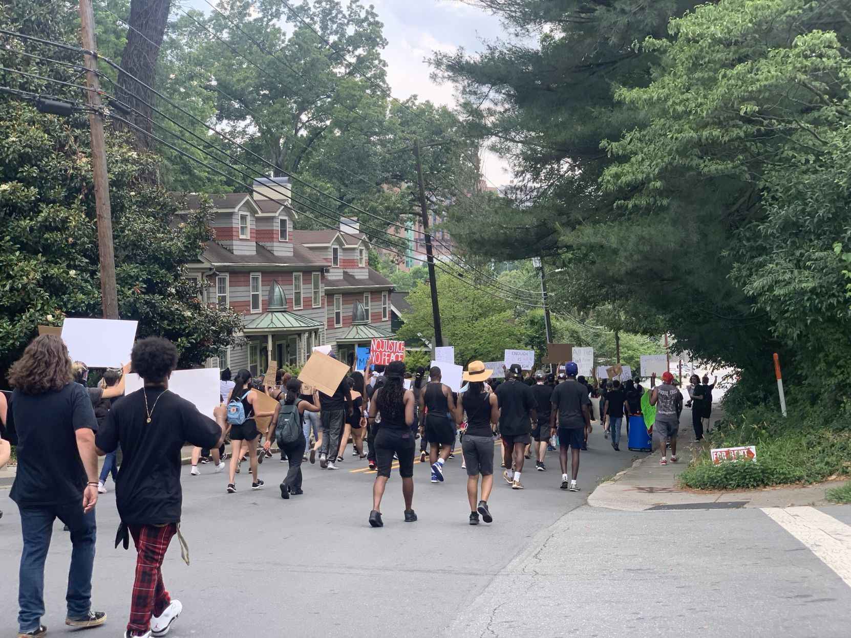 Marchers on First Street